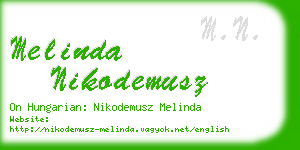 melinda nikodemusz business card